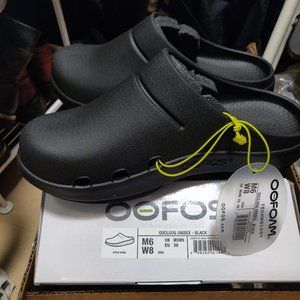 WOMEN'S OOCLOOG CLOG - BLACK Size 8